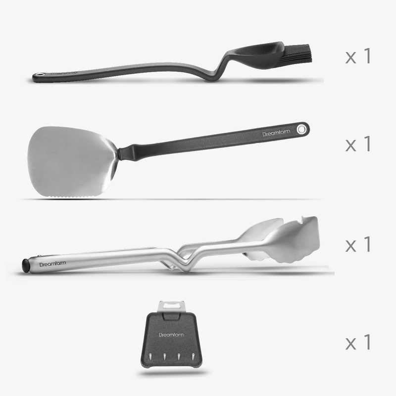 Load image into Gallery viewer, Dreamfarm Set of BBQ Grill Tools
