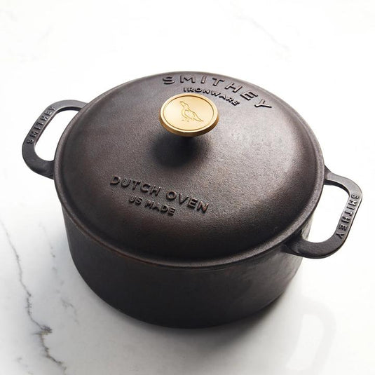 Smithey Cast Iron Dutch Oven, 3.5- & 5.5-Quart, Made in South