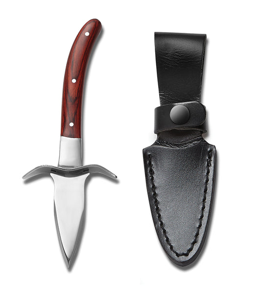 Outset Oyster Knife w/ Leather Case