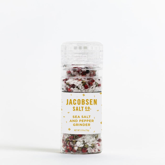 Jacobsen Salt Co. Holiday Sea Salt & Pepper Grinder 2.57oz