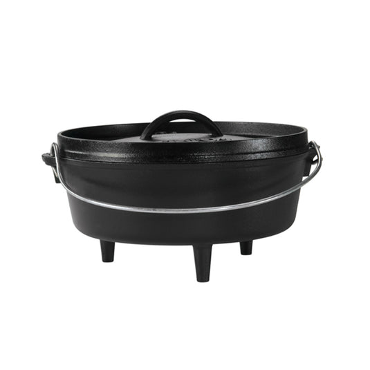 14in Cast Iron Deep Skillet with Lid