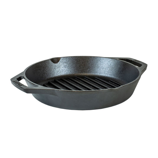 Lodge 10.25 Inch Cast Iron Dual Handle Grill Pan