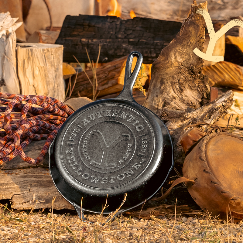 Load image into Gallery viewer, Lodge Yellowstone™ 10.25 Inch Cast Iron Authentic Y Skillet
