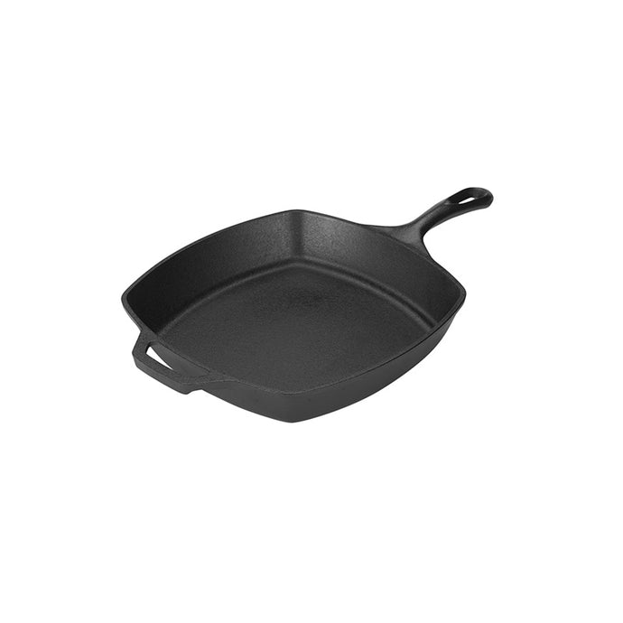 Lodge 10.5 Inch Square Cast Iron Skillet, Fits 10 Inch Square Glass Lid