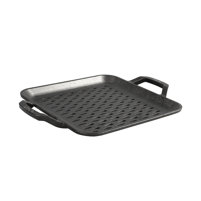 Load image into Gallery viewer, Lodge Chef Collection 11 Inch Cast Iron Square Grill Topper
