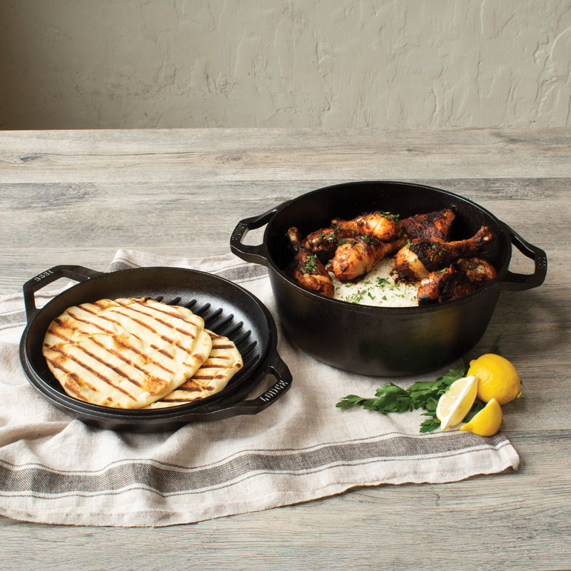Load image into Gallery viewer, Lodge Chef Collection 6 Quart Double Dutch Oven
