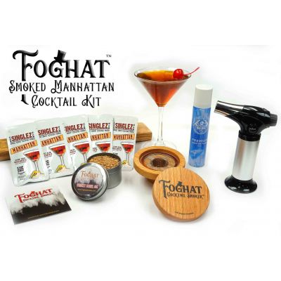 Load image into Gallery viewer, Foghat™ Smoked Manhattan Cocktail Kit W/ 5 Manhattan Cocktail Mixes
