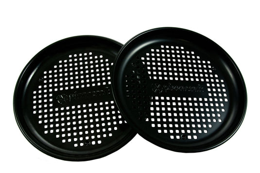Pizzacraft 8" Porcelain-Coated Personal Pizza Pan – Set of 2