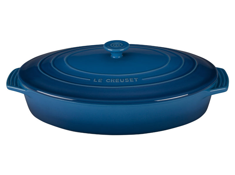Load image into Gallery viewer, Le Creuset Covered Oval Casserole Dish 3 3/4 qt.
