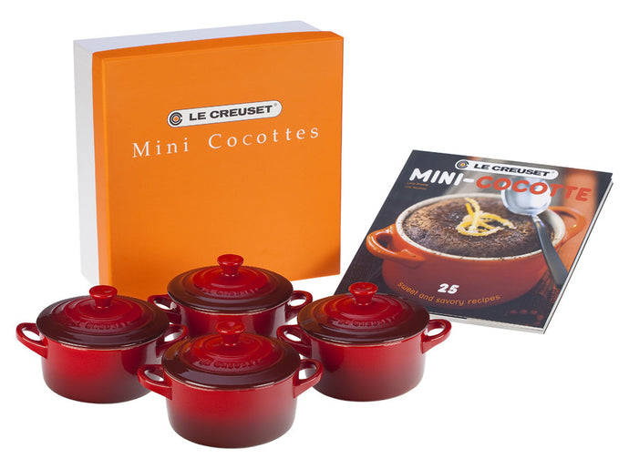 Le Creuset Mini Cocottes Set w/ Cookbook