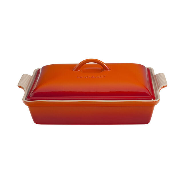 Load image into Gallery viewer, Le Creuset Heritage Covered Rectangular Casserole Dish 4 qt.
