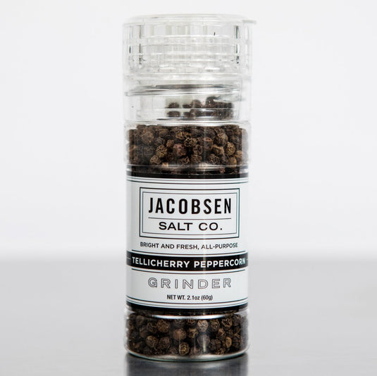 Jacobsen Salt Co. Sourced Tellicherry Peppercorn Grinder