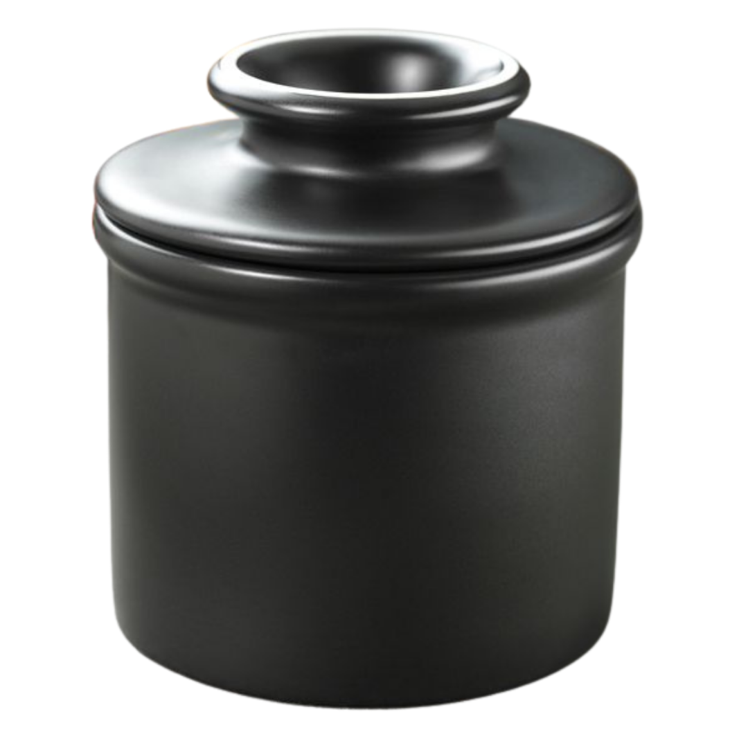 Classic Retro Matte Black Butter Bell Crock – Atlanta Grill Company