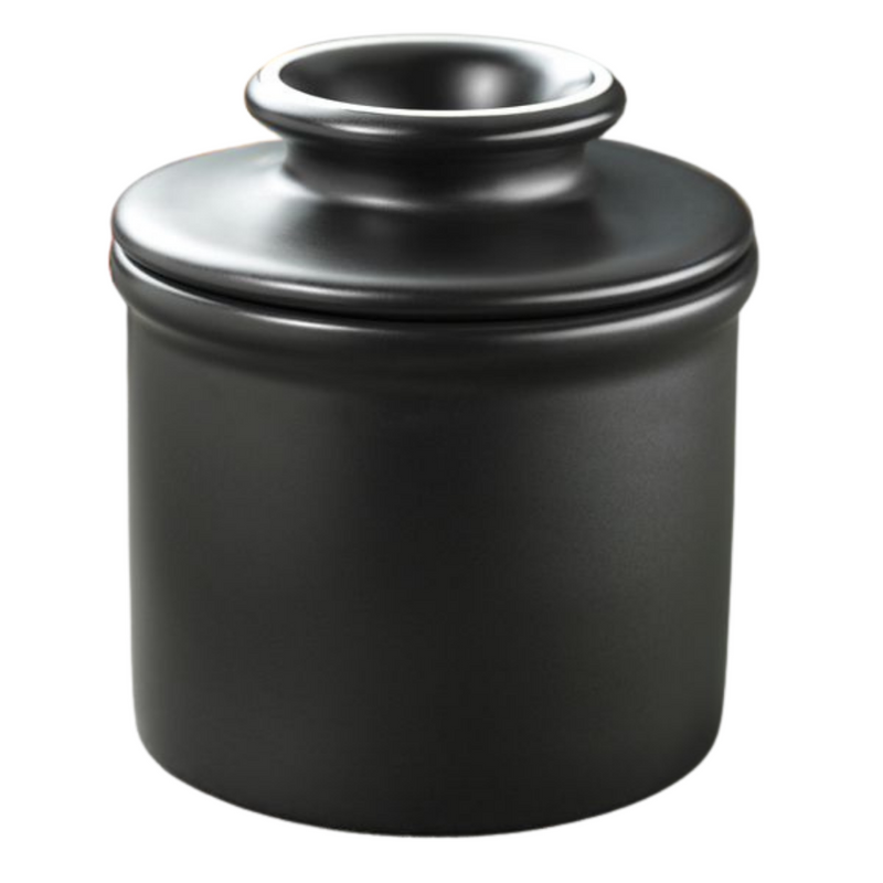 Load image into Gallery viewer, Classic Retro Matte Black Butter Bell Crock

