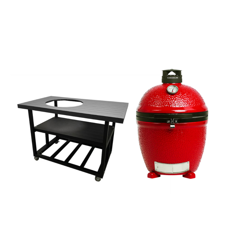 Load image into Gallery viewer, PCE Aluminum Top/Frame Knockdown Grilling Table Complete Package - Grill Included
