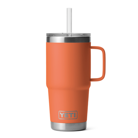 YETI Rambler 25 oz Straw Mug, Vacuum Insulated, Stainless Steel, Camp Green