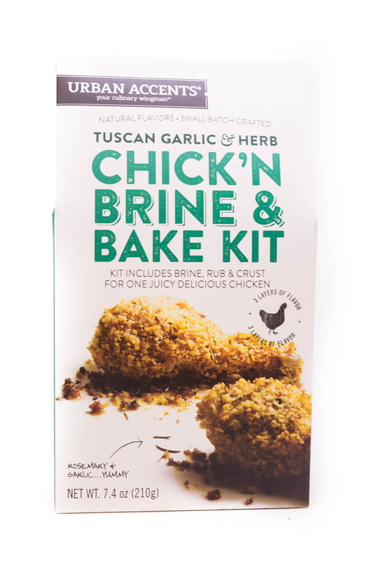 Urban Accents: Tuscan Garlic & Herb Chick’N Brine & Bake Kit