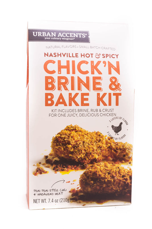 Urban Accents: Nashville Hot & Spicy Habanero Chick’N Brine & Bake Kit