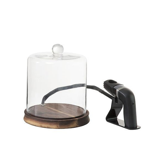 Crafthouse by Fortessa Signature Collection Smoking Cloche w/ Handheld Smoker 9.25x11"