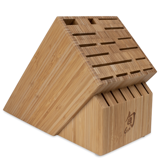 Shun 22-Slot Bamboo Block