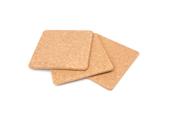 Fox Run Square Cork Trivets, Set of 3