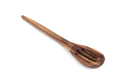 Acacia Wood 12" Slotted Spoon