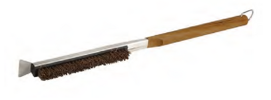 Pizza Oven Cleaning Brush Stone With Stainless Steel Scraper Palm