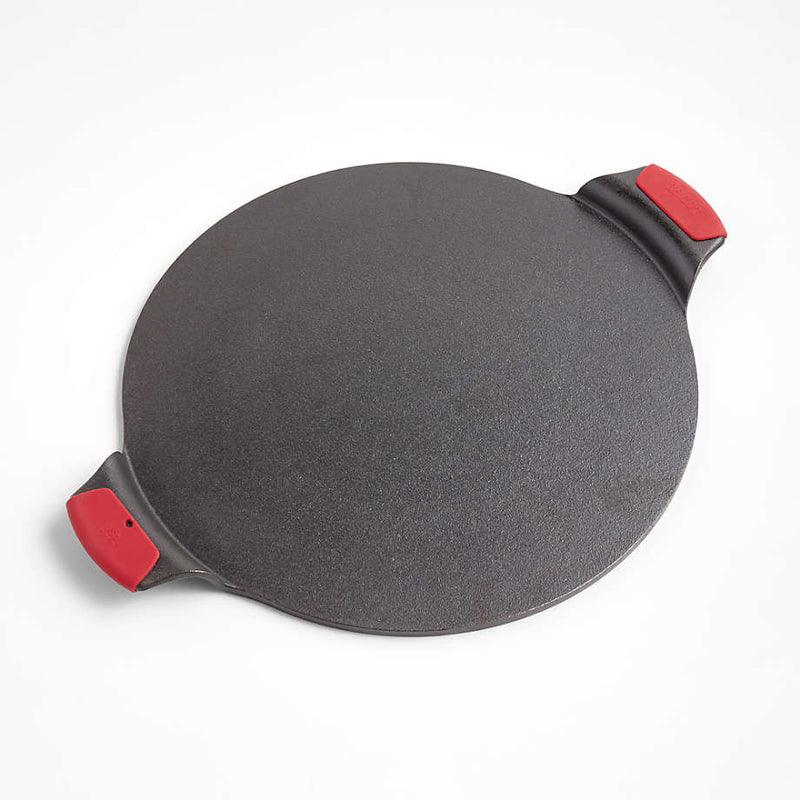  Lodge Cast Iron 15-Inch Pizza Pan with Silicone Grips