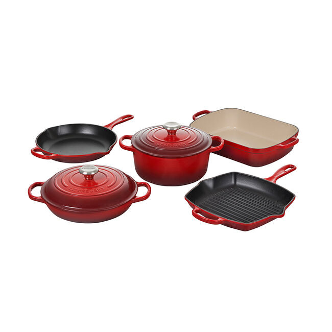 Load image into Gallery viewer, Le Creuset 7-Piece Cast Iron Set
