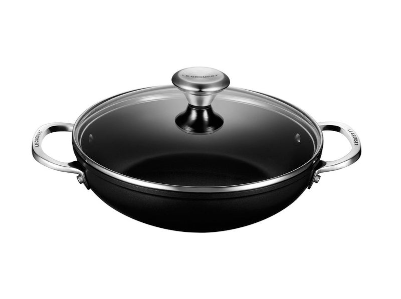 Load image into Gallery viewer, Le Creuset Toughened Nonstick PRO Shallow Casserole/Braiser with Glass Lid
