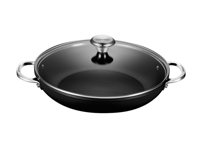 Load image into Gallery viewer, Le Creuset Toughened Nonstick PRO Shallow Casserole/Braiser with Glass Lid
