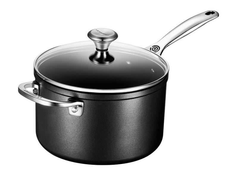 Load image into Gallery viewer, Le Creuset Toughened Nonstick PRO Saucepan w/Glass Lid
