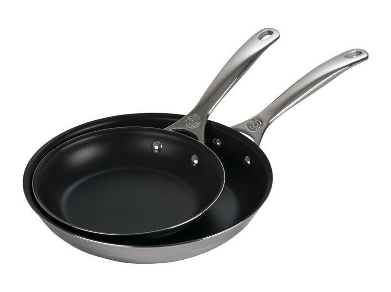 Load image into Gallery viewer, Le Creuset Nonstick Stainless Steel Fry Pan 2-Piece Set
