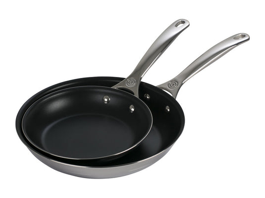 Le Creuset Nonstick Stainless Steel Fry Pan 2-Piece Set