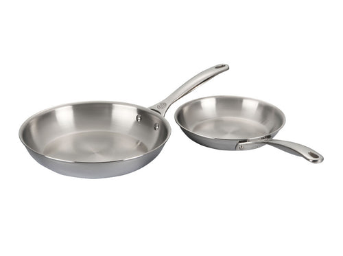 Le Creuset 2-Piece Stainless Steel Frying Pan Set