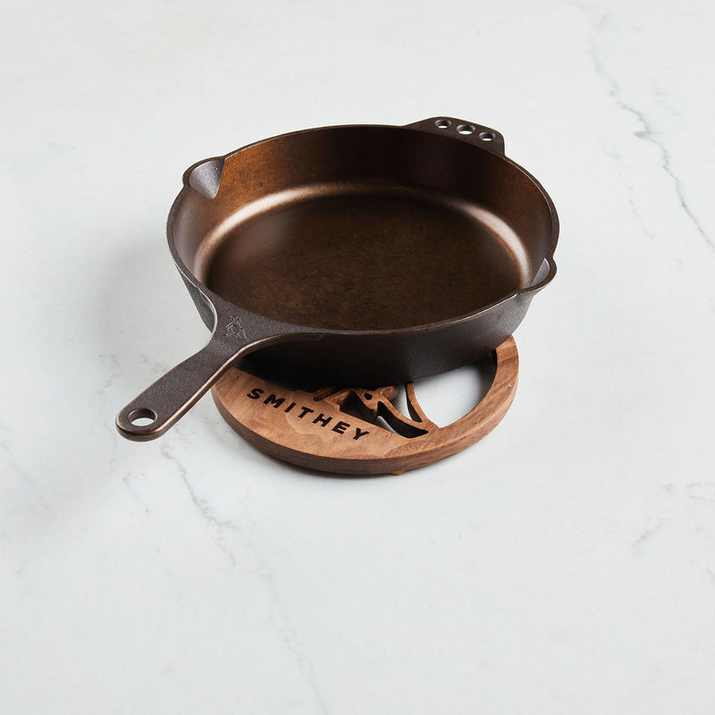 Load image into Gallery viewer, Smithey Ironware Walnut Trivet
